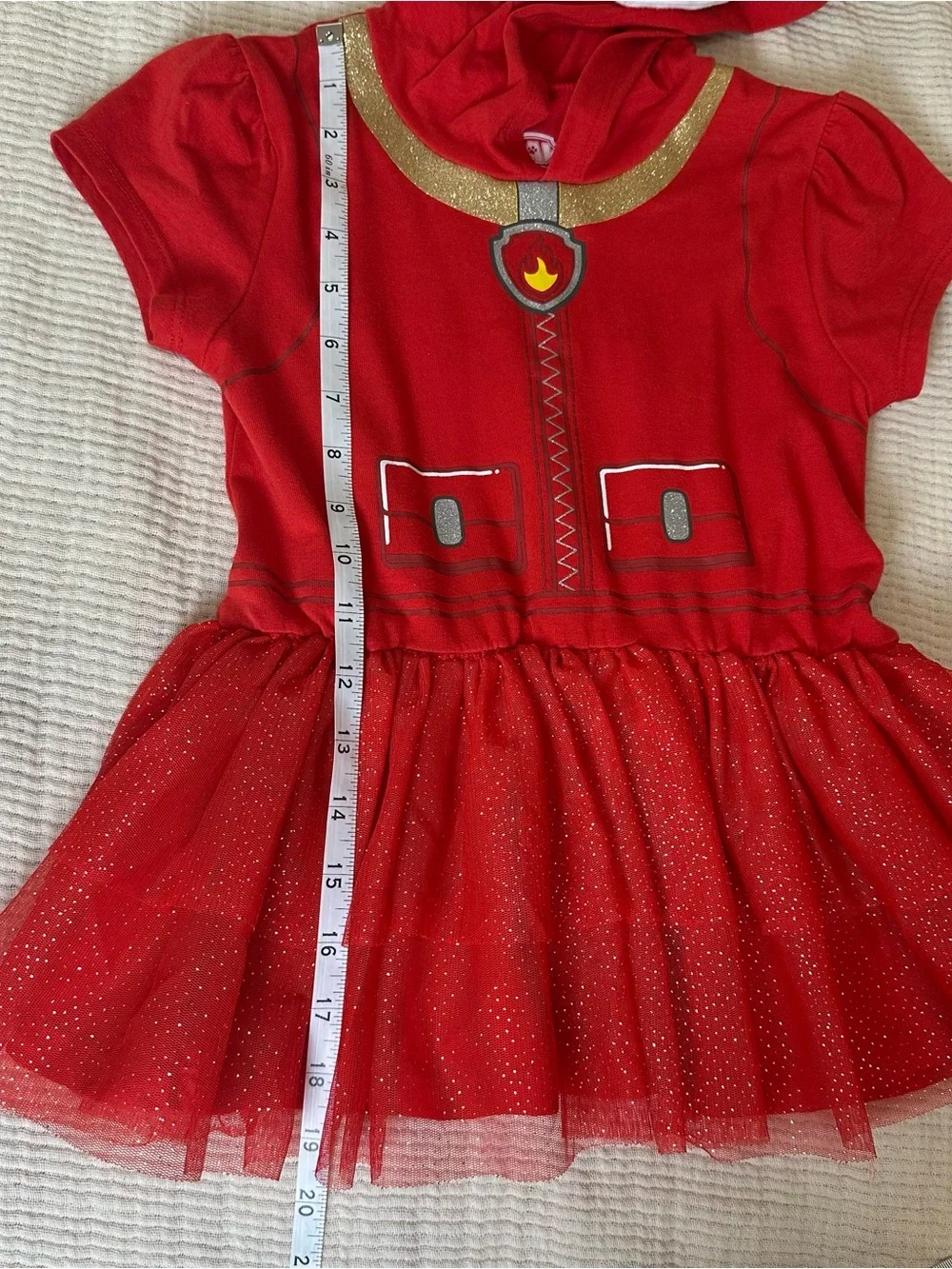 Paw Patrol Marshall Girls Costume Dress & Leggings Set Size 6X